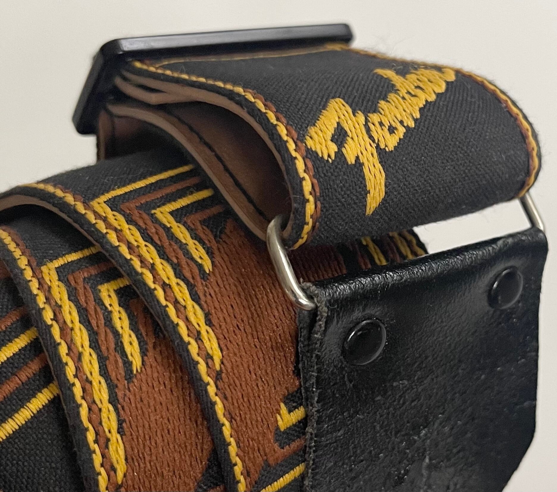 Vintage Fender Guitar Strap Metal Loop Plastic Adjuster Jimi Hendrix