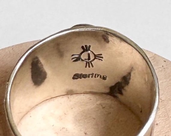 Sterling Silver Thunderbird Ring Signed Vintage N… - image 2