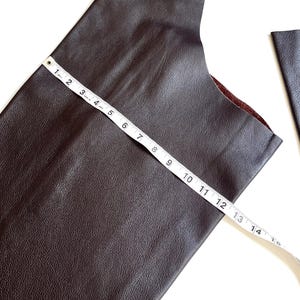 Handmade Vintage Western Riding Chaps Dark Brown Leather image 8
