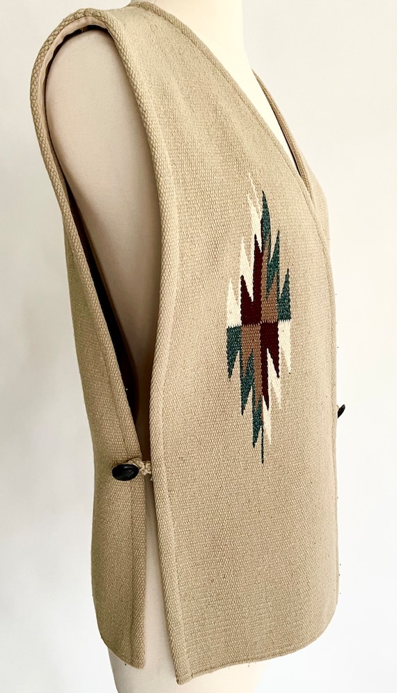 Ortega's Chimayo Wool Vest Sweater Vest Vintage O… - image 6