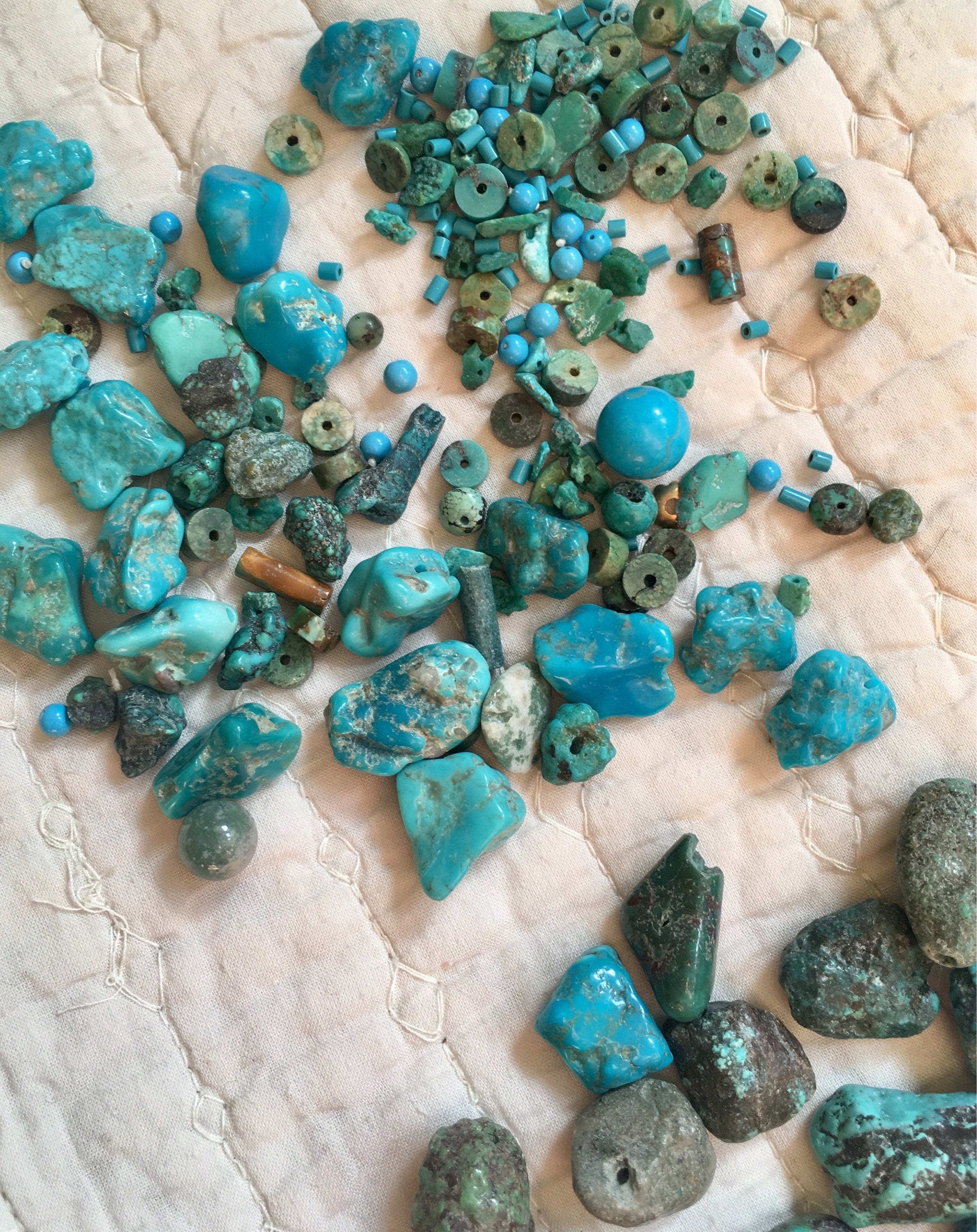 Turquoise Nugget Loose Beads Beadmaking Jewelry Making Supplies Native