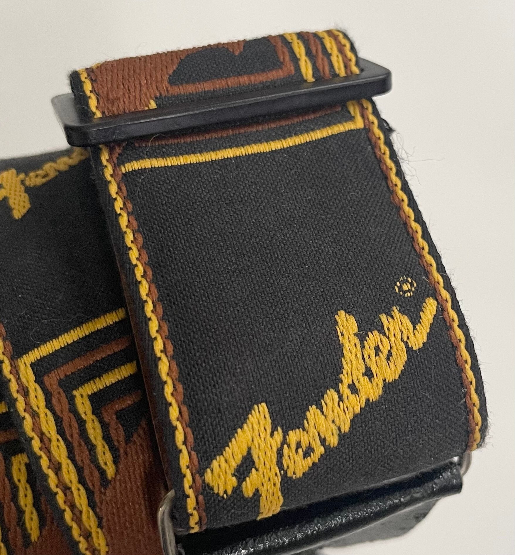 Vintage Fender Guitar Strap Metal Loop Plastic Adjuster Jimi Hendrix