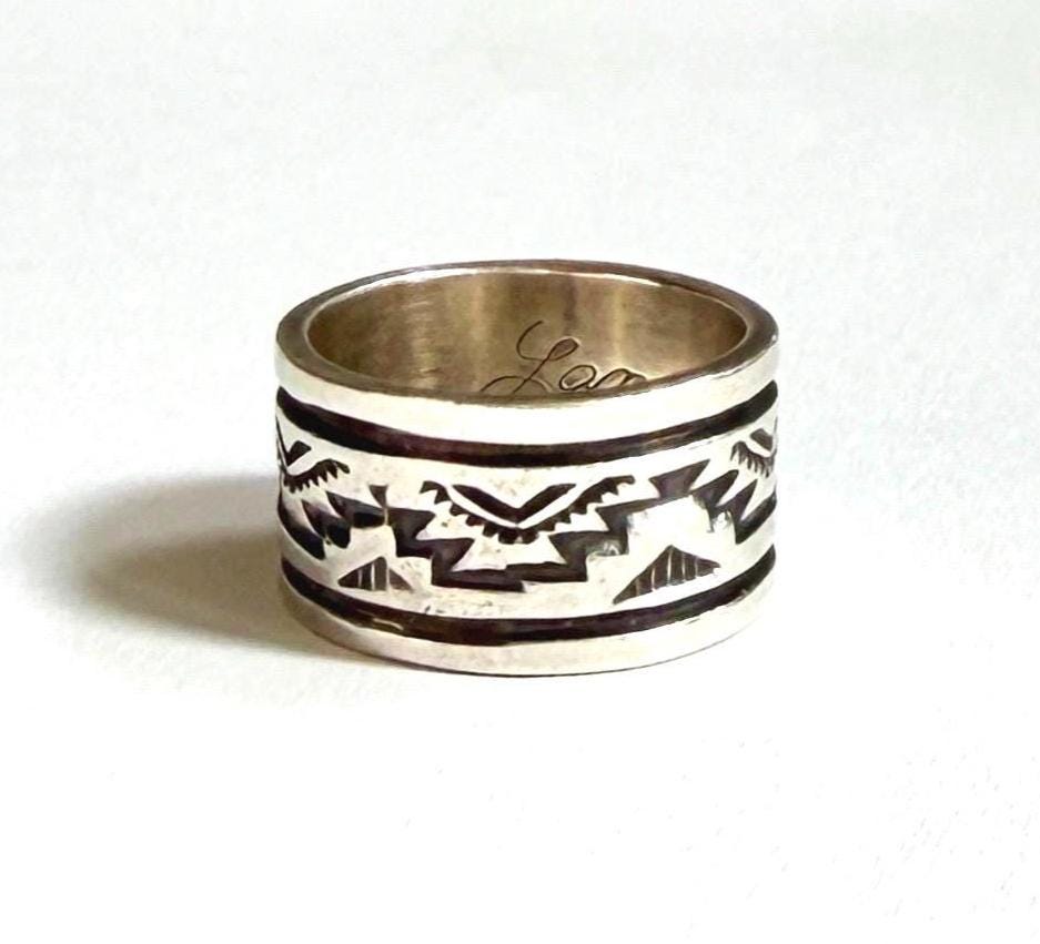NAVAJO OLD VINTAGE シルバー ブロンズ カッパーリング 20号 Vintage Navajo Ring - Etsy
