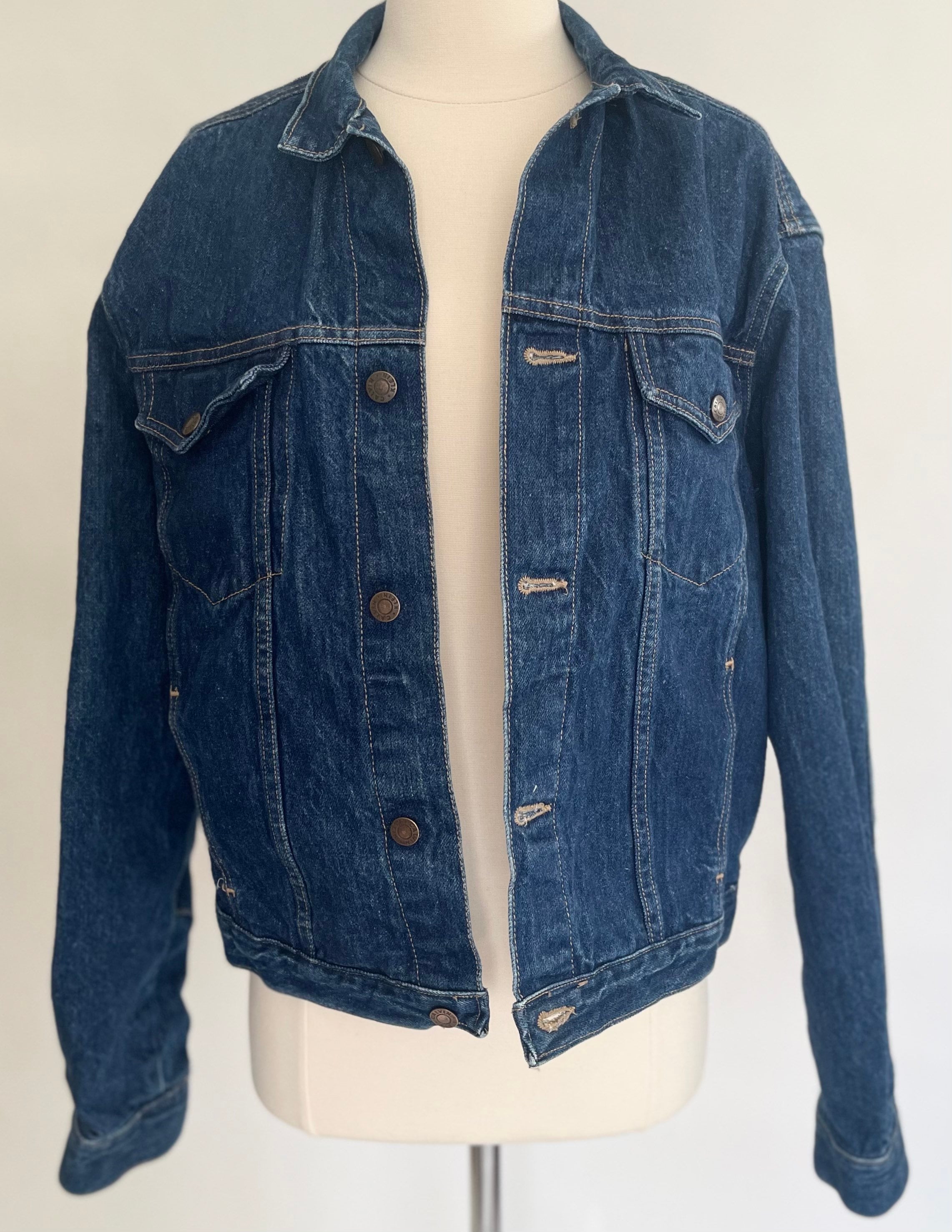 80s Calvin Klein Jacket Denim Trucker Style Vintage Calvin Klein Made ...