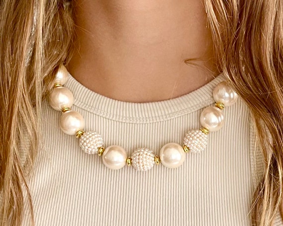 1950 Richelieu pearl necklace wedding bride gown Veil jewelry ad | eBay