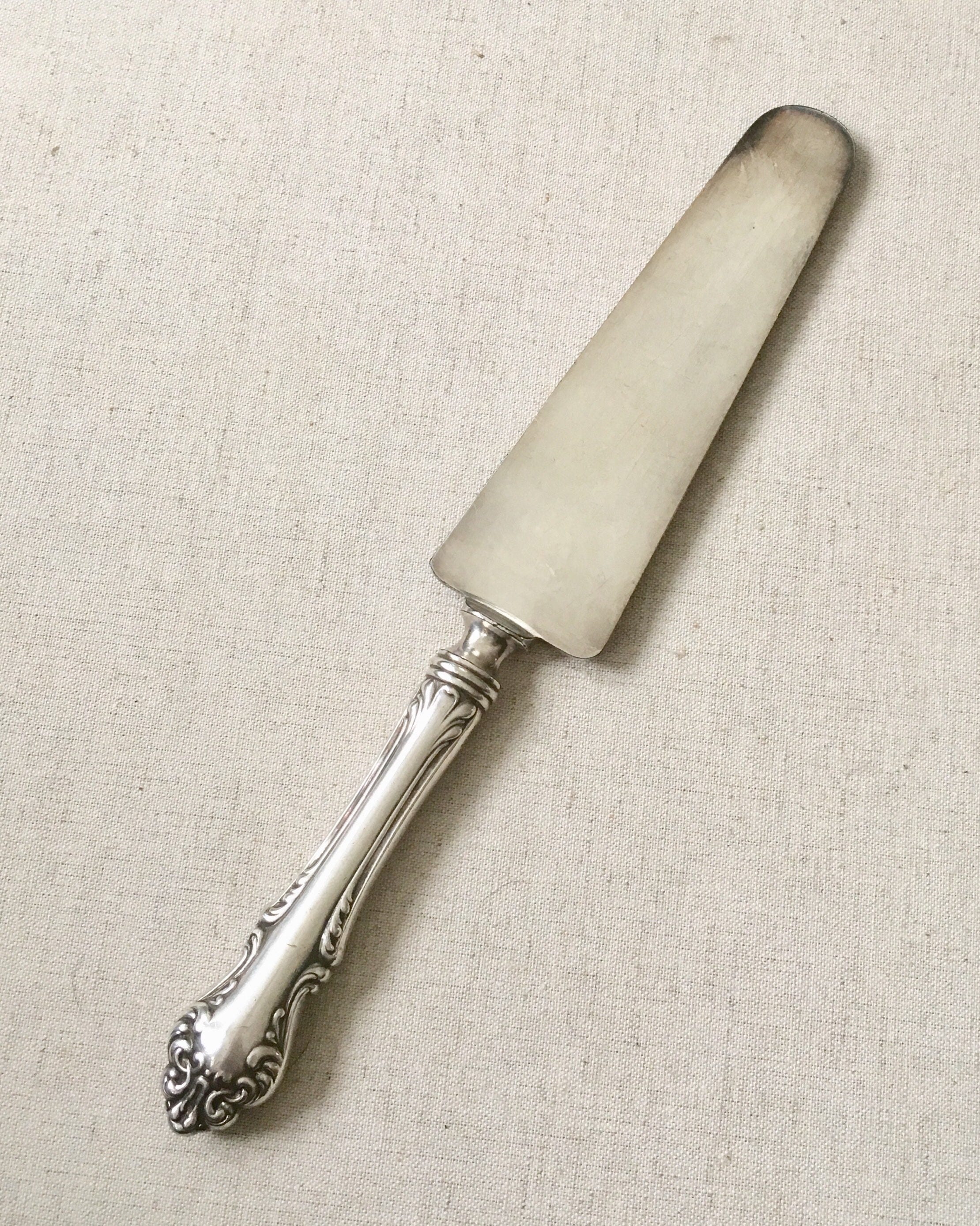 Wedding Cake Cutter Knife Server Vintage Silver Plate Antique Retro