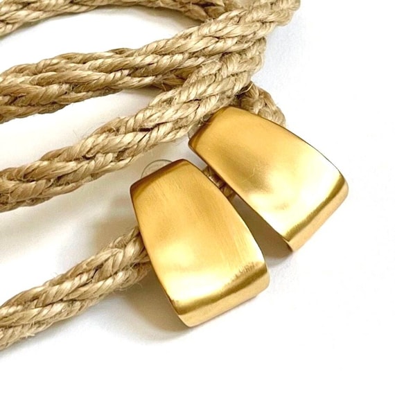 Chunky Gold Earrings Vintage 80s Anne Klein Brushed Matte Gold Tone Clip On Earrings Minimalist Costume Jewelry