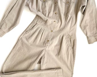 Vintage 80s Banana Republic Flightsuit Jumpsuit Coveralls Mill Valley California