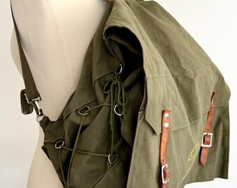 Vintage Army Green Canvas Backpack - Yucca Pack Style 185 - Etsy