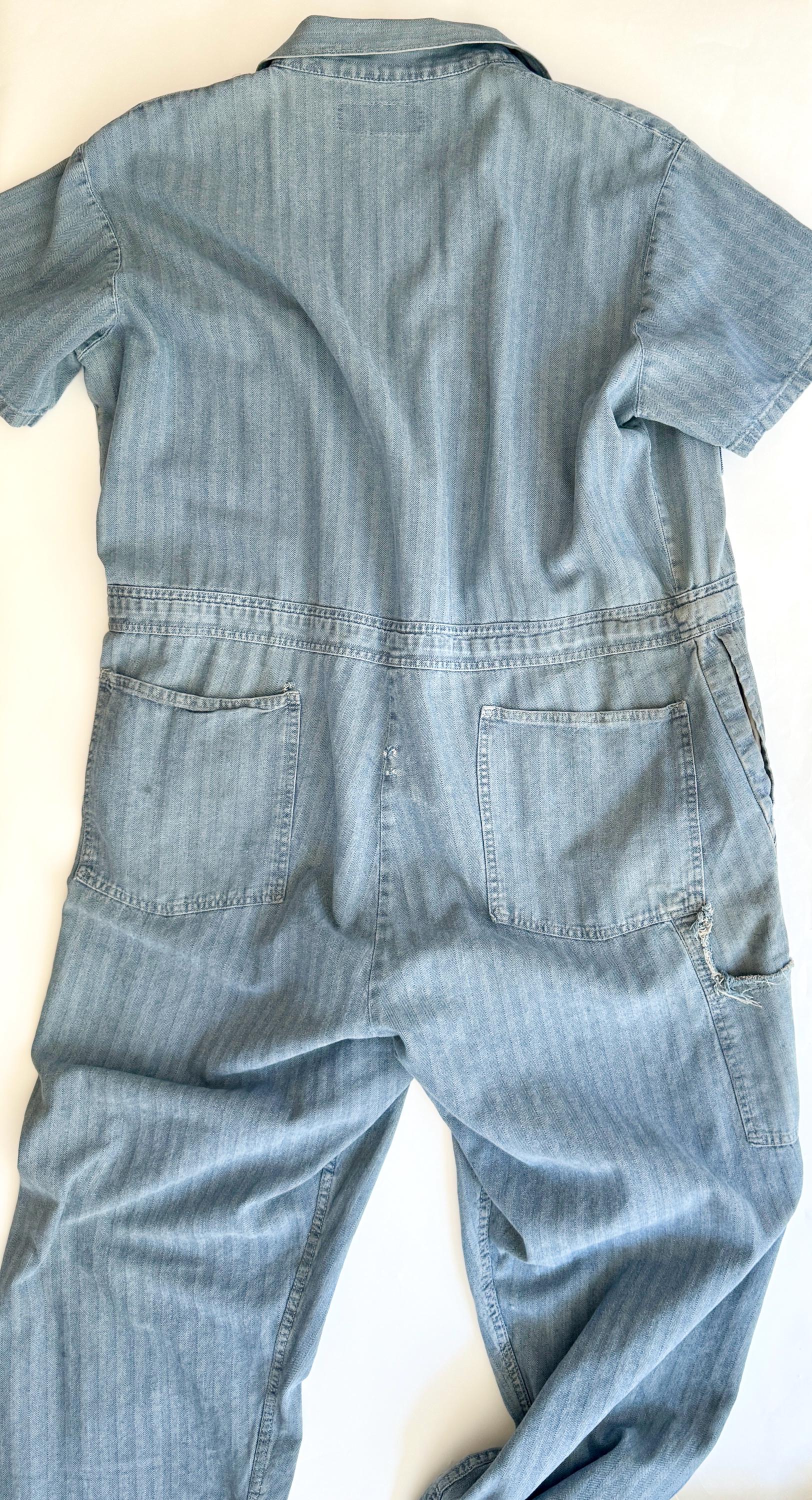 Vintage 50s Sanforized Overalls Coveralls Universal Stone Vintage 50s Sanforized Overalls Coveralls Universal Stone