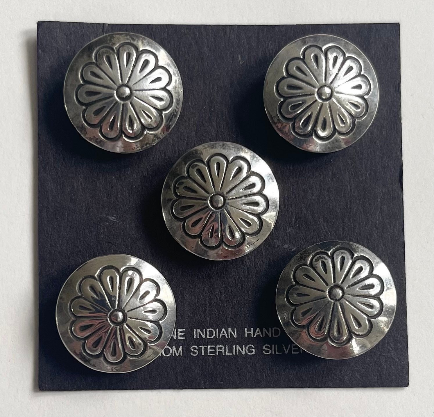 Sterling Silver Button Covers 