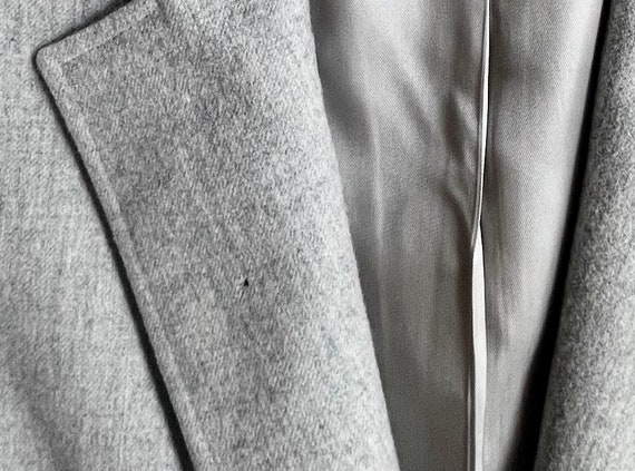 Pendleton Gray Wool Jacket Blazer Vintage 80s Vir… - image 10
