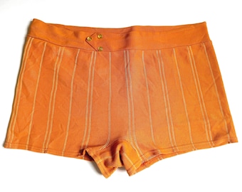 Vintage Herren Badehose Retro 50er 60er Jahre Catalina Martin USA Striped Orange