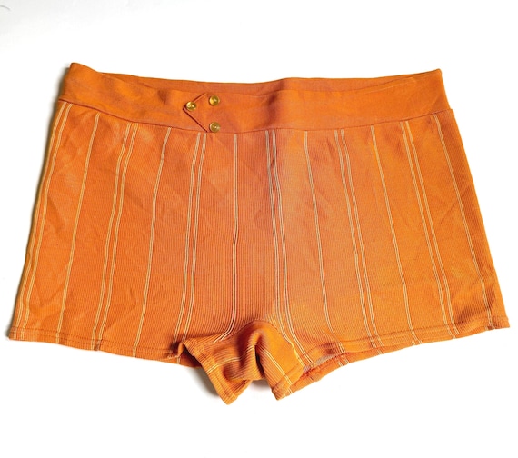 Vintage Mens Swim Trunks Retro 50s 60s Catalina Martin USA Striped Orange