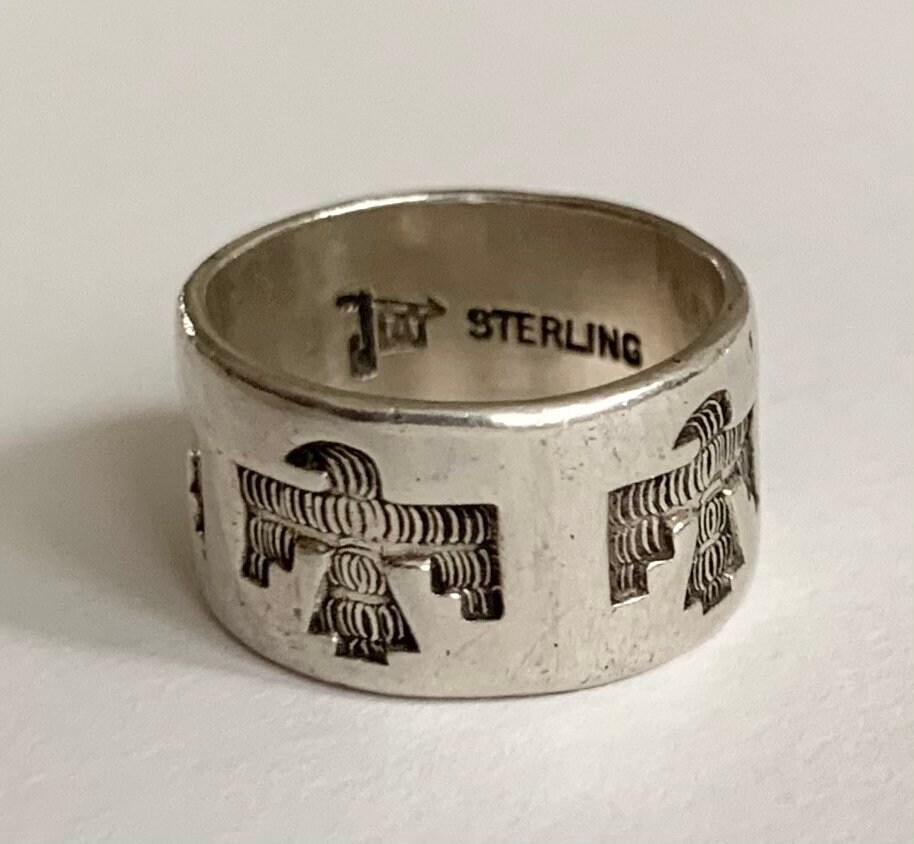Gorgeous Navajo Cigar Band Ring - Size 7.25 – Gathering Tribes
