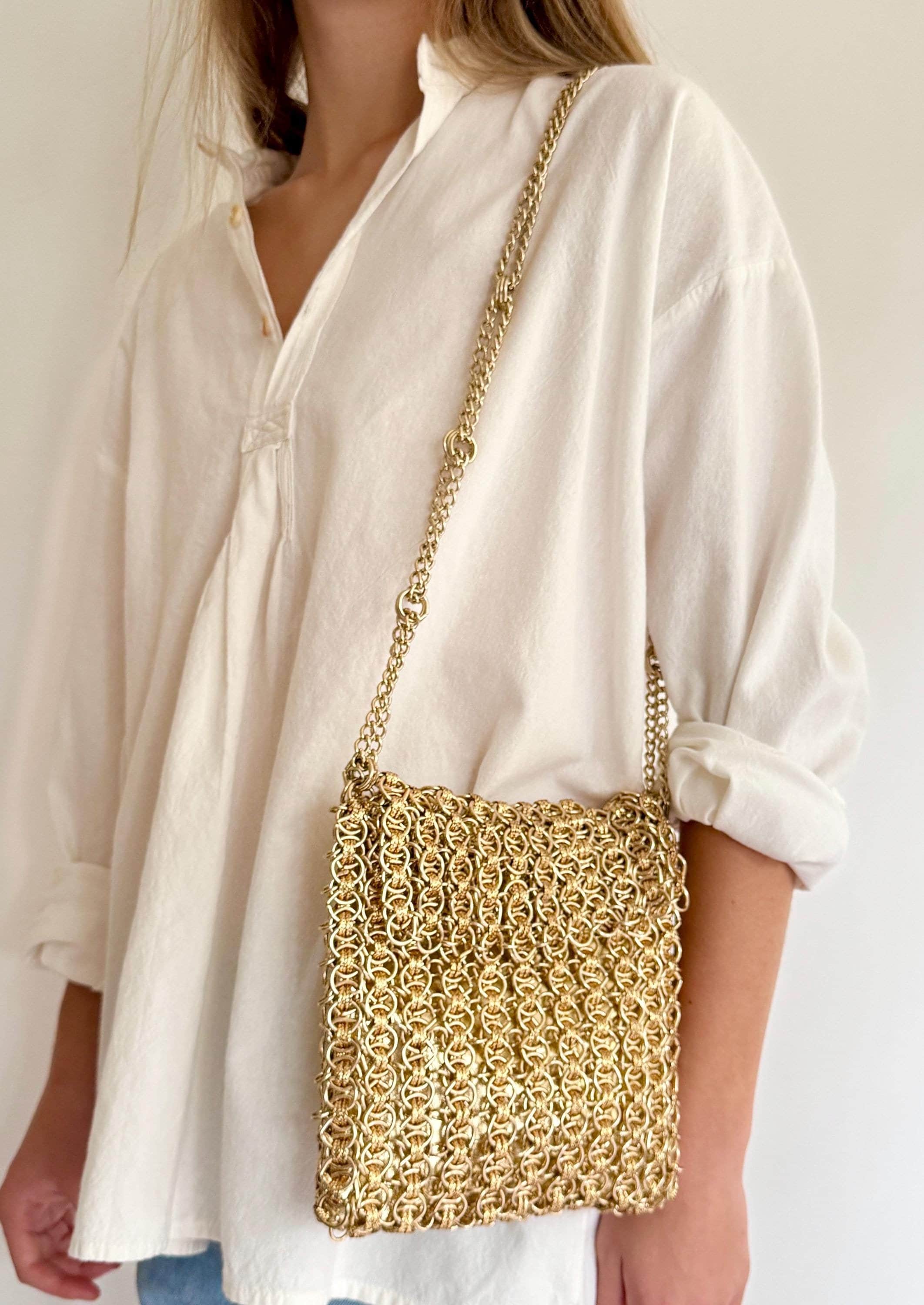 Paco rabanne gold bag best sale