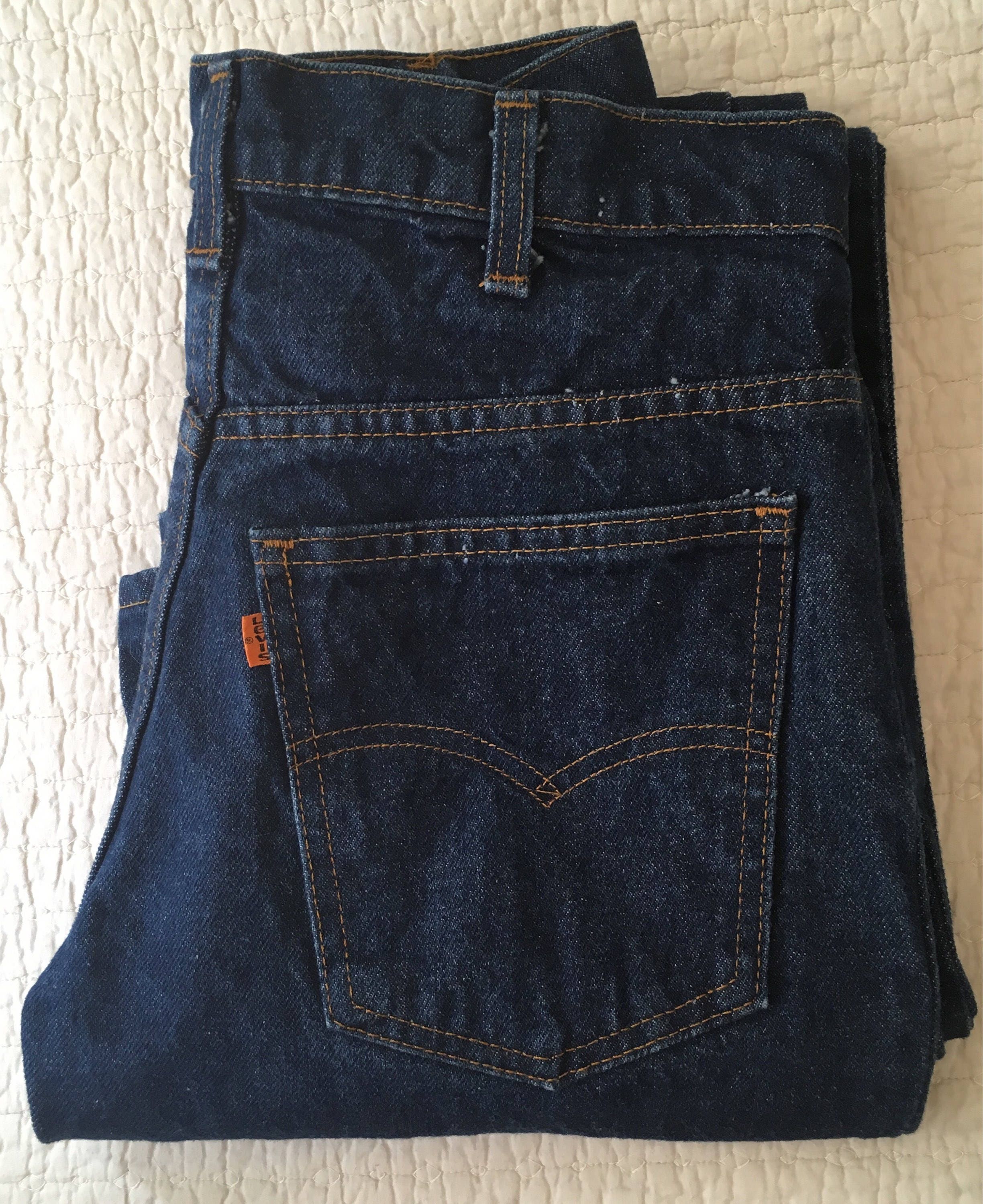 Vintage 80s Levi's Jeans Orange Tab 532 Women's High Waist Flare Denim ...
