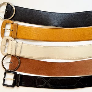 Vintage Wide Leather Belt: Donna Karan, Kemestry, Saks Fifth Avenue