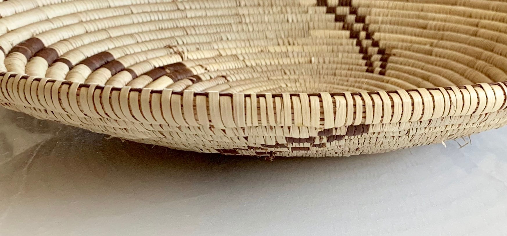 Vintage Indian Basket Tray Native American Indian Handmade Baskets