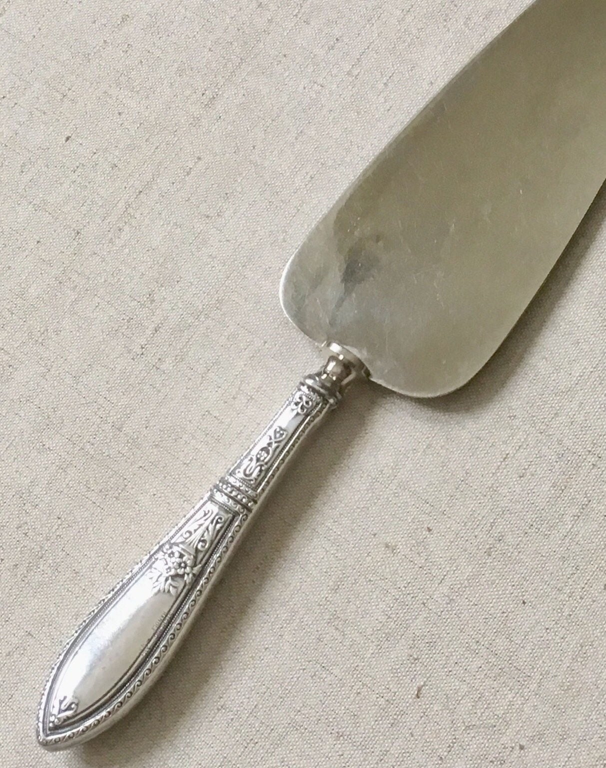 Sterling Silver Cake Knife Wedding Cake Cutter Server Vintage Antique