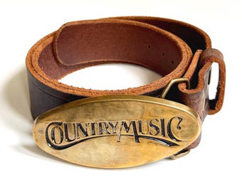 Western Brass Concho Belt Vintage 80s Banana Republic Safari  display picture 2
