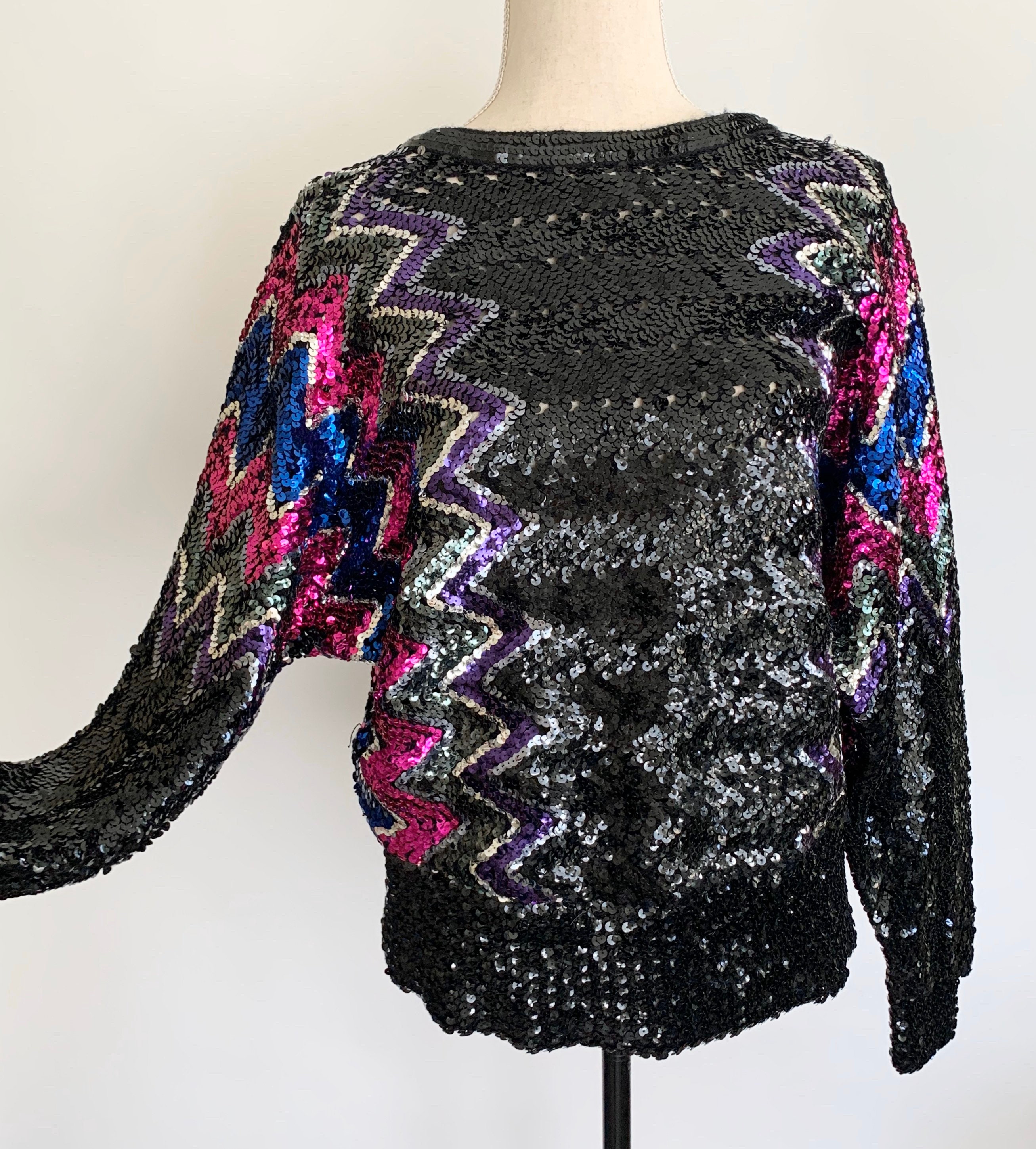 sequin top open back