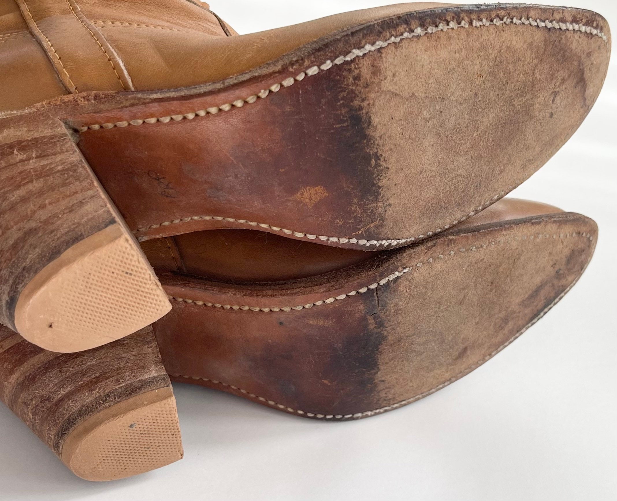 80’s Eagle Inlay Cowboy Boots Vintage Miss Capezio Made in USA Western