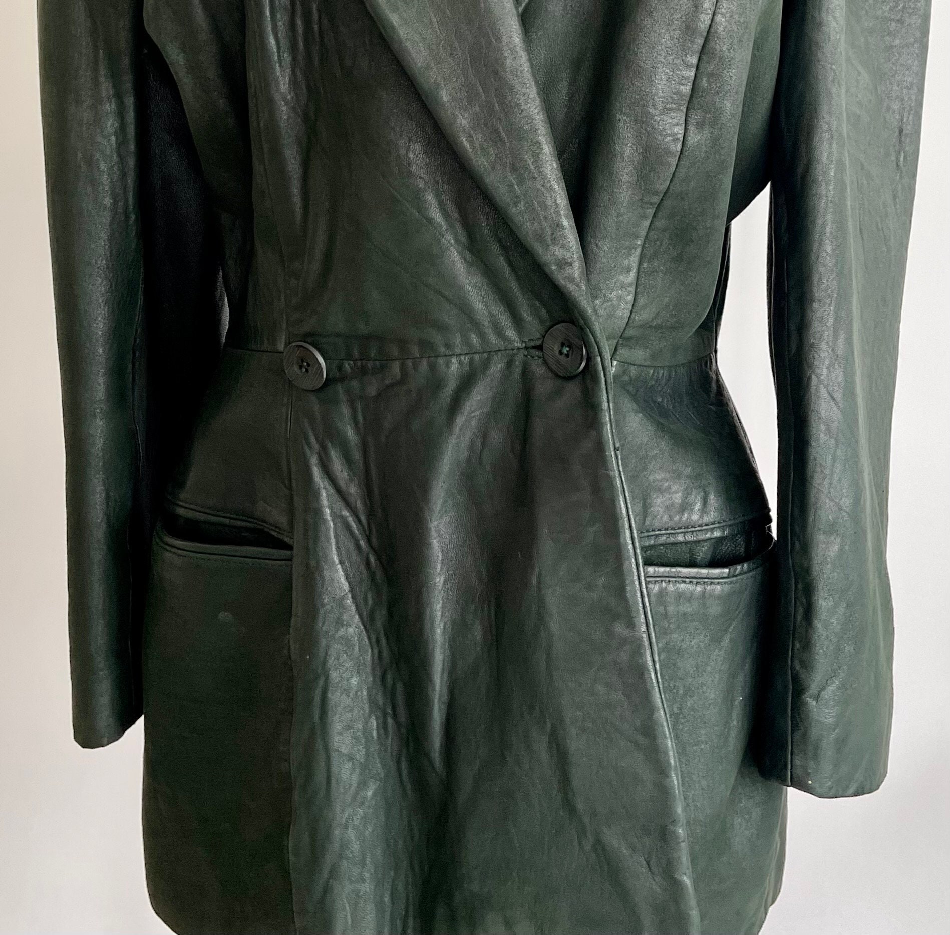 80s Banana Republic Leather Jacket Mill Valley Vintage Soft Dark