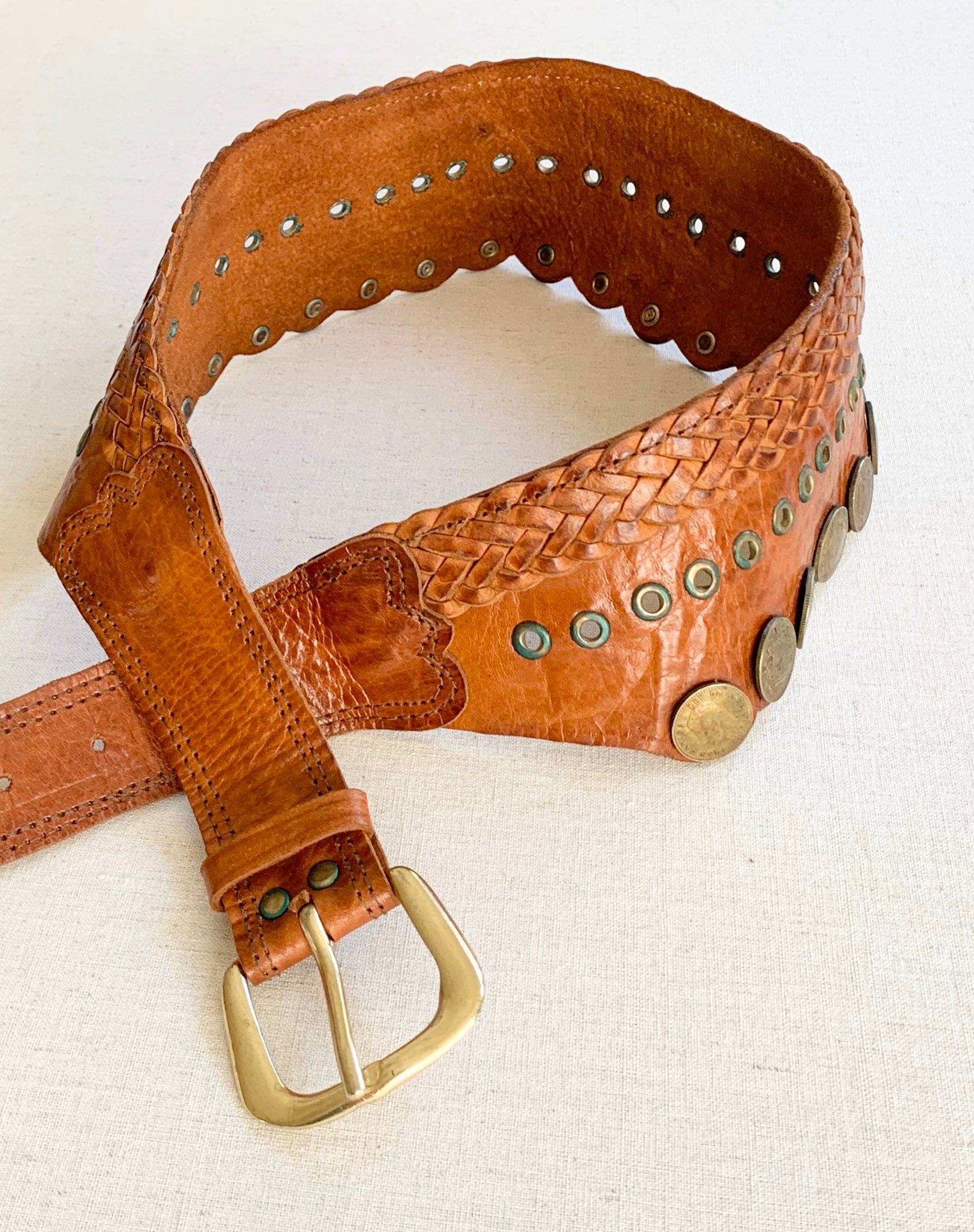 70s Vintage studs belt