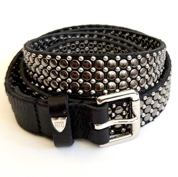 Vintage Hollywood Trading Company HTC Sillver Studded Belt Heavily Size 34
