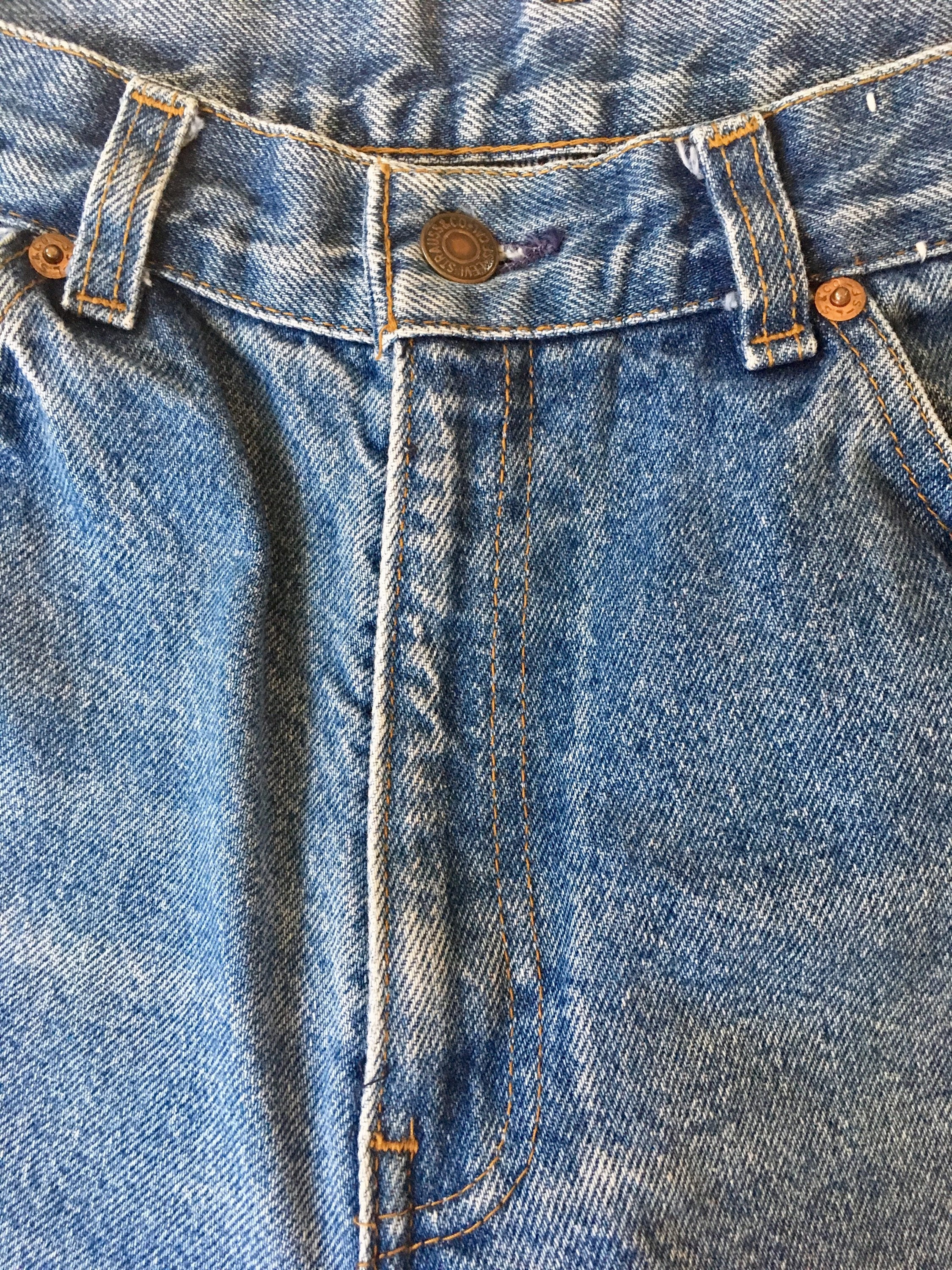 Vintage 80s Levi's Jeans White Label Women's High Waist Denim Measured 26 x 28