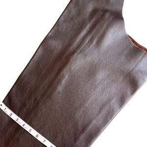 Handmade Vintage Western Riding Chaps Dark Brown Leather image 9