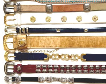 Western Brass Concho Belt Vintage 80s Banana Republic Safari  display picture 3