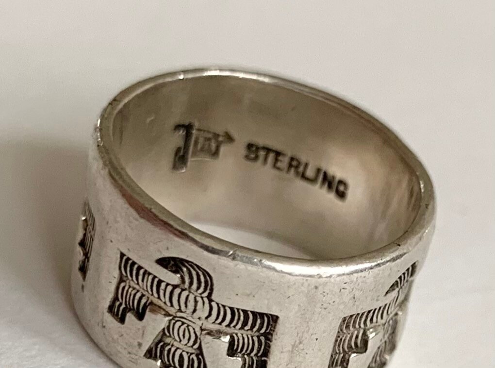 Bell Trading Thunderbird Ring Band Vintage 50s Native