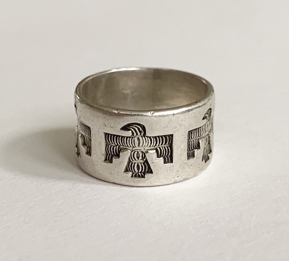 Bell Trading Thunderbird Ring Band Vintage 50s Native