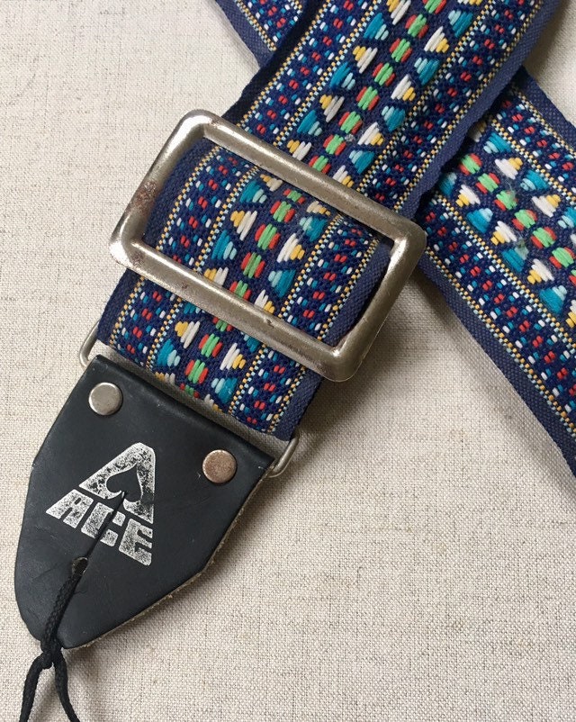 Vintage Ace Guitar Strap Stained Glass Weave Woven Jimi Hendrix