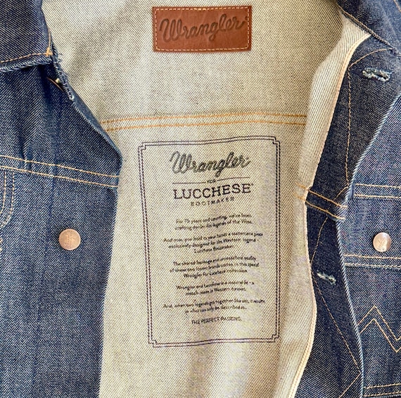 Lucchese x Wrangler Denim Jacket: Cone Denim, Saw… - image 4