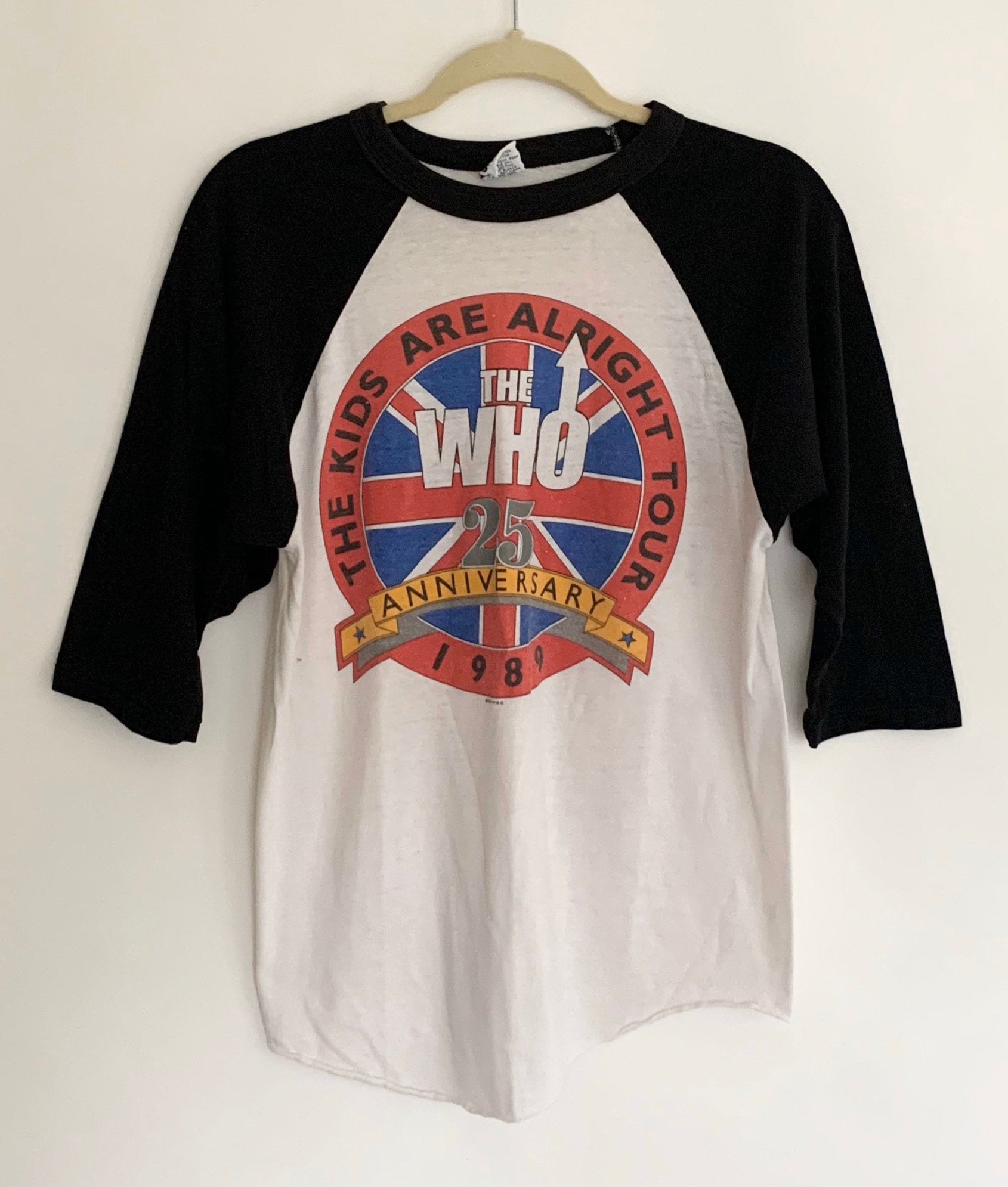 80s Who Raglan Shirt Rare Vintage T Shirt Tee The Who Kids Are Alright