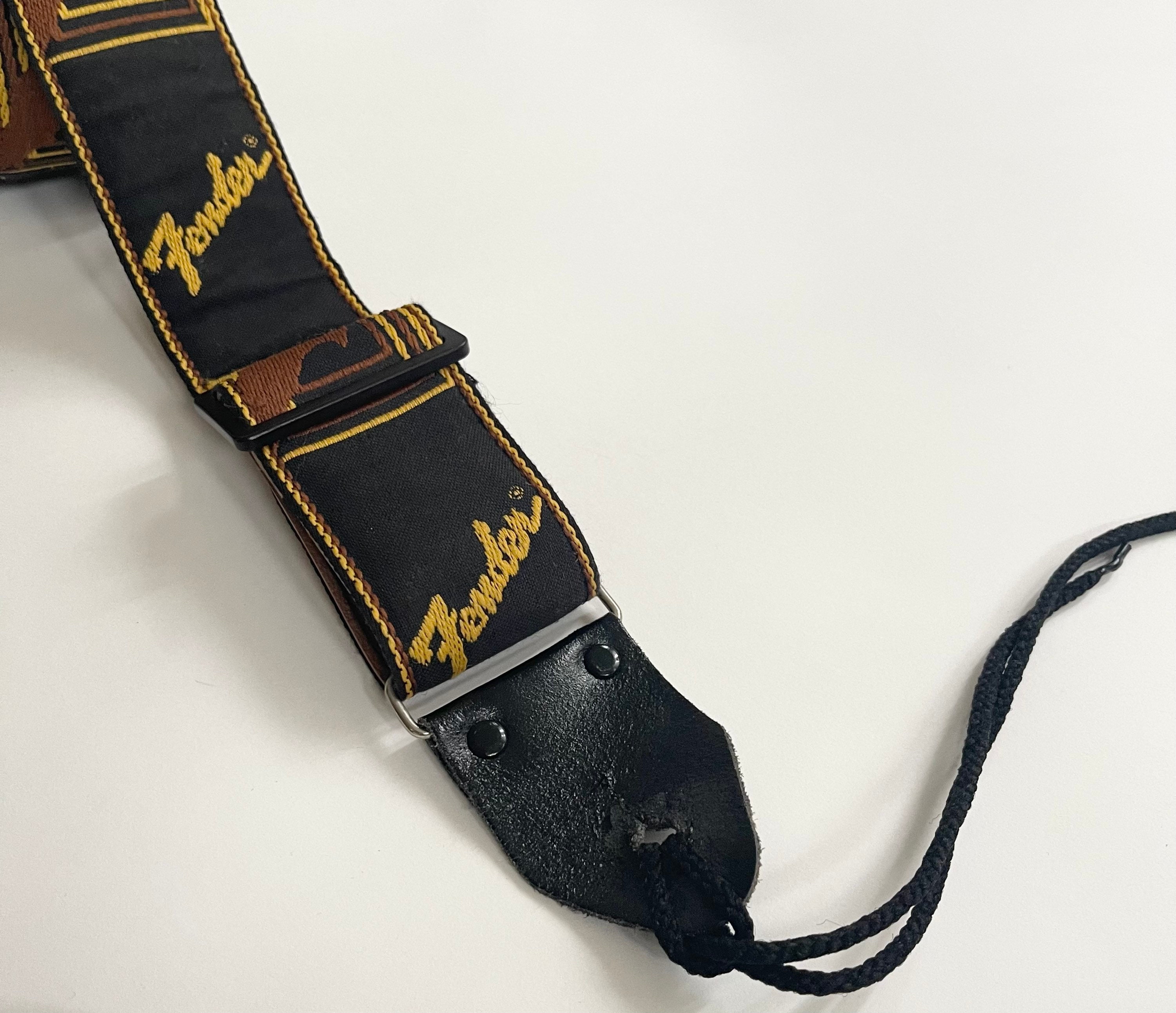 Vintage Fender Guitar Strap Metal Loop Plastic Adjuster Jimi Hendrix