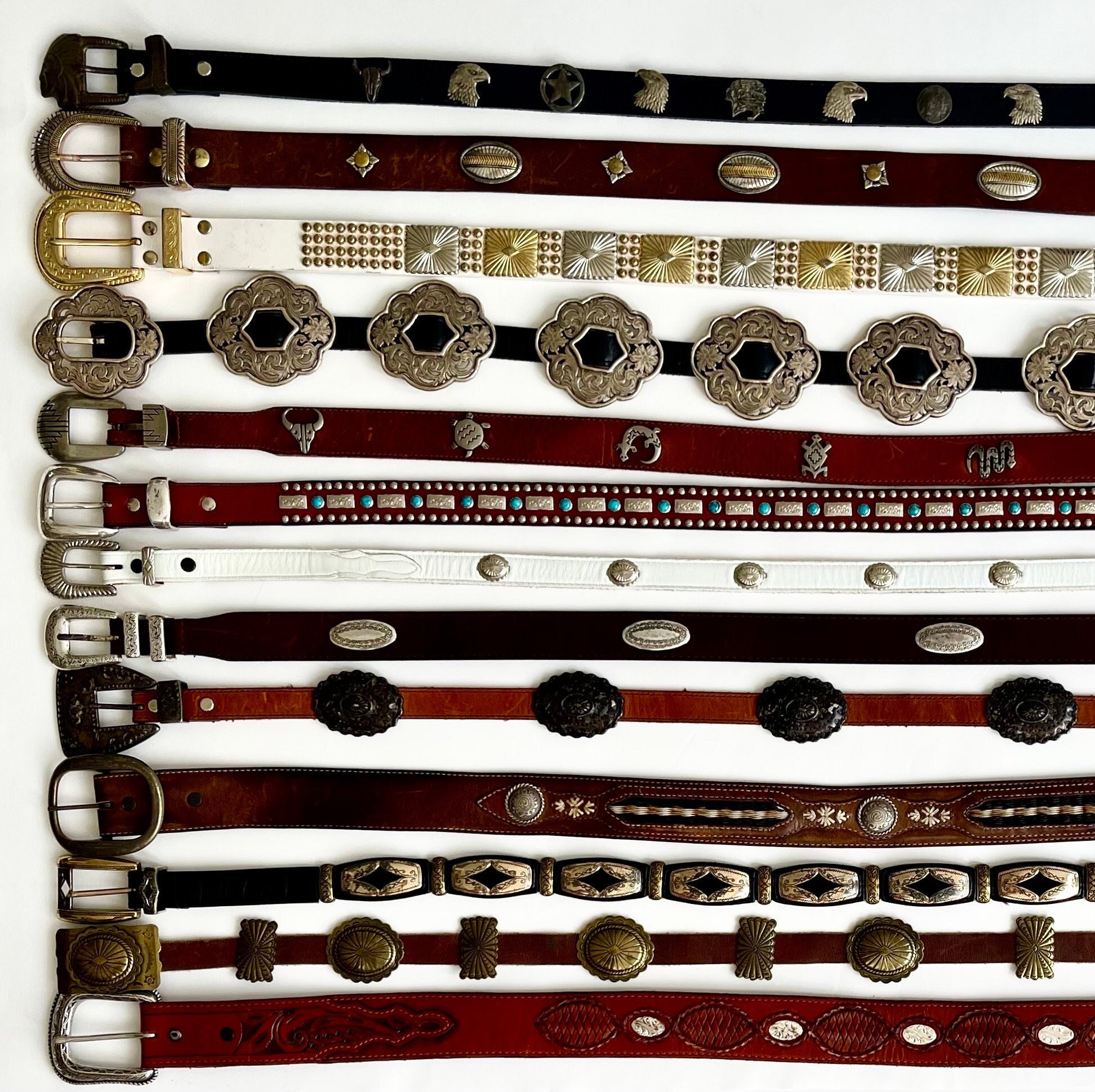 Tony lama 2025 concho belt