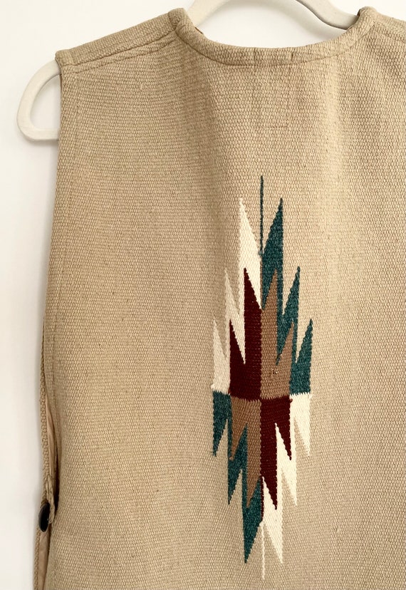 Ortega's Chimayo Wool Vest Sweater Vest Vintage O… - image 8