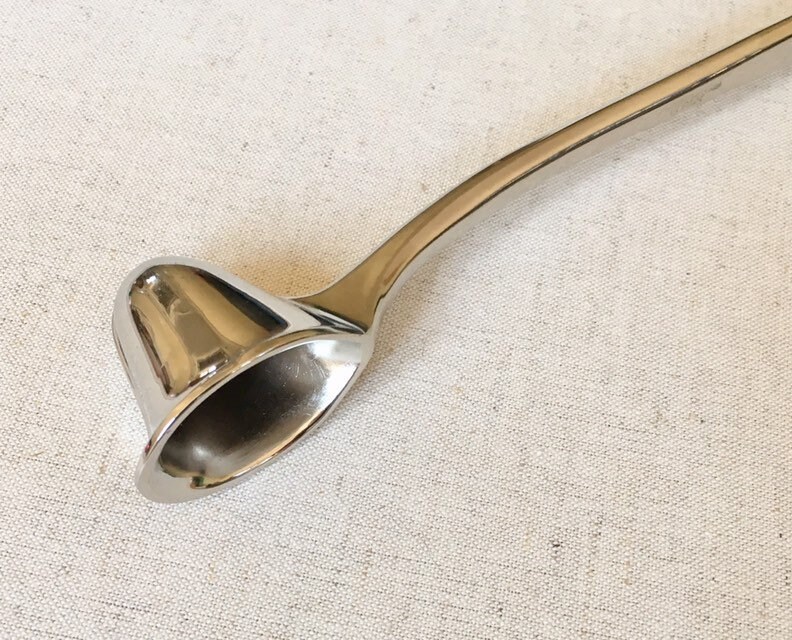 Mid Century Candle Snuffer Vintage 50s Silver Plated Made in Italy