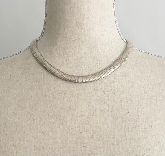 Italian Sterling Silver Choker Necklace 