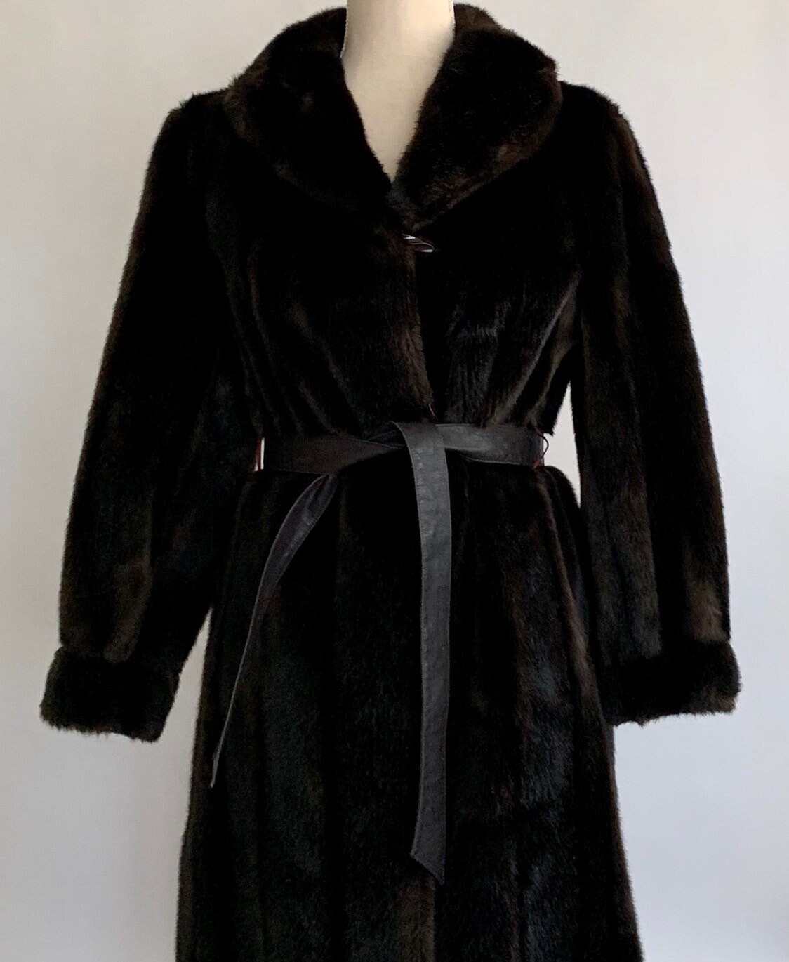Tissavel Faux Fur Coat Vintage 50s Tissavel Made in France Rich