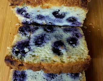 Gâteau Keto aux myrtilles, Sans sucre, Faible en glucides, Sans gluten, Diabétique, Cétogène