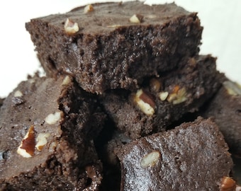 Brownies au fudge céto, sans sucre, faible en glucides, sans gluten, diabétique, cétogène