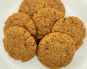 Keto Chewy Ginger Cookies, Sugar Free, Low Carb Cookies, Gluten Free Cookies, Diabetic Cookies, Keto Cookies