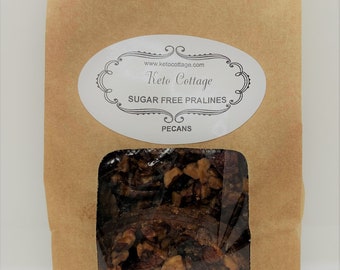 Keto Pecan PRALINES Sugar Free, Low Carb, Gluten Free, Diabetic, Ketogenic