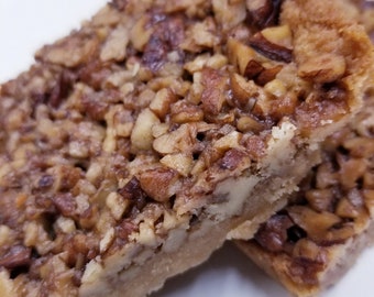 Barres Keto Pecan Pie, sans sucre, sans gluten, diabétique, cétogène, sans œufs