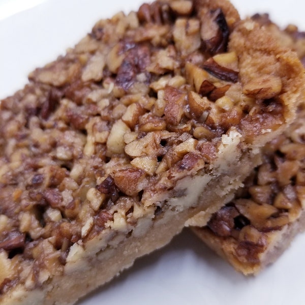 Keto Pecan Pie Bars, Sugar Free, Gluten Free, Diabetic, Ketogenic, No Eggs